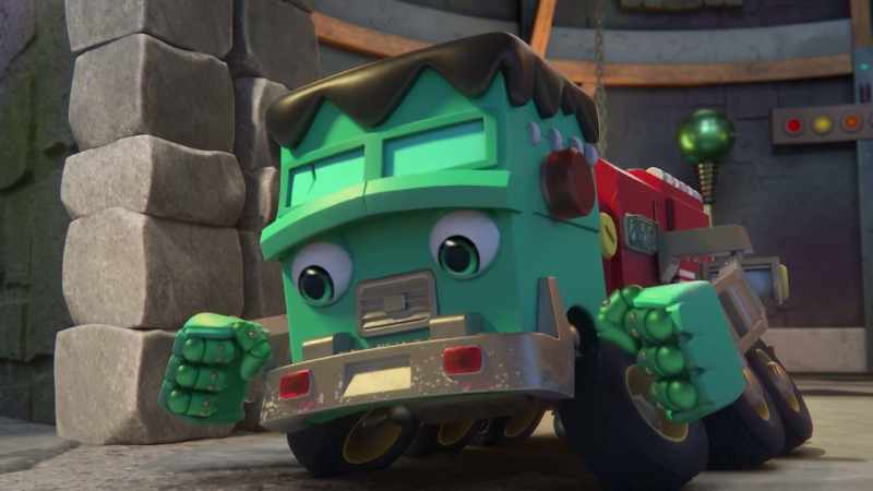 [engines revving in distance]