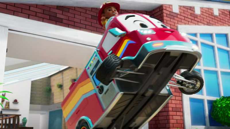 [engines revving]