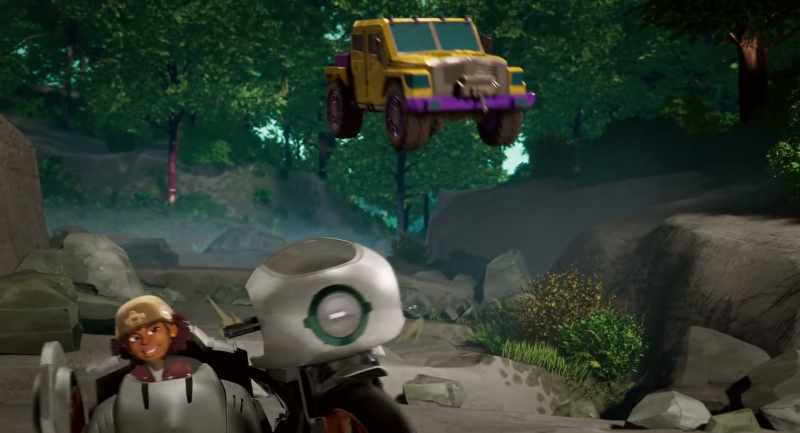 [engines revving]