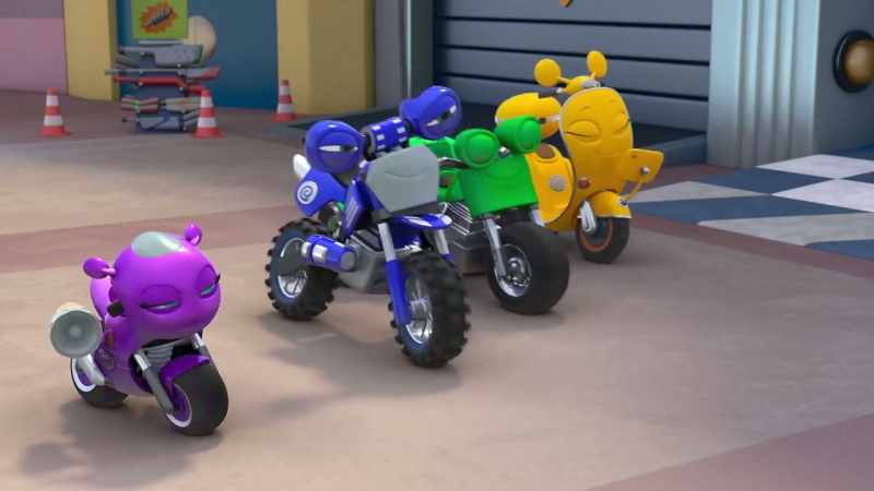 (engines revving)