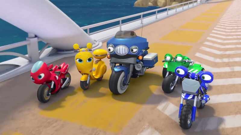 (engines revving)