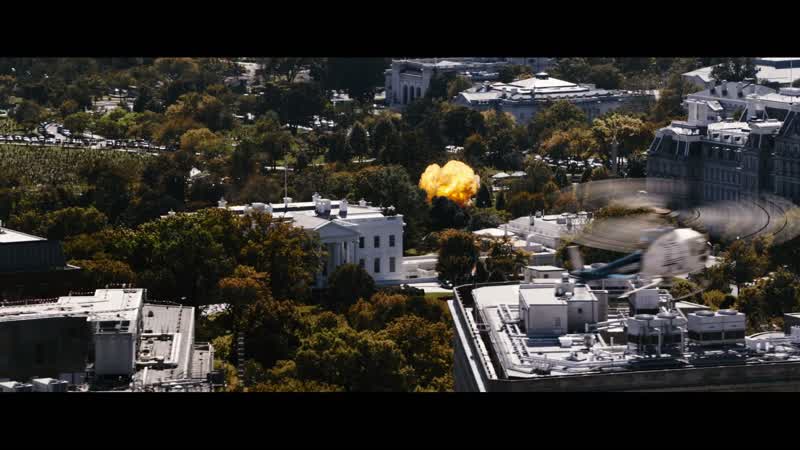 Enormous explosion over toward the West Wing