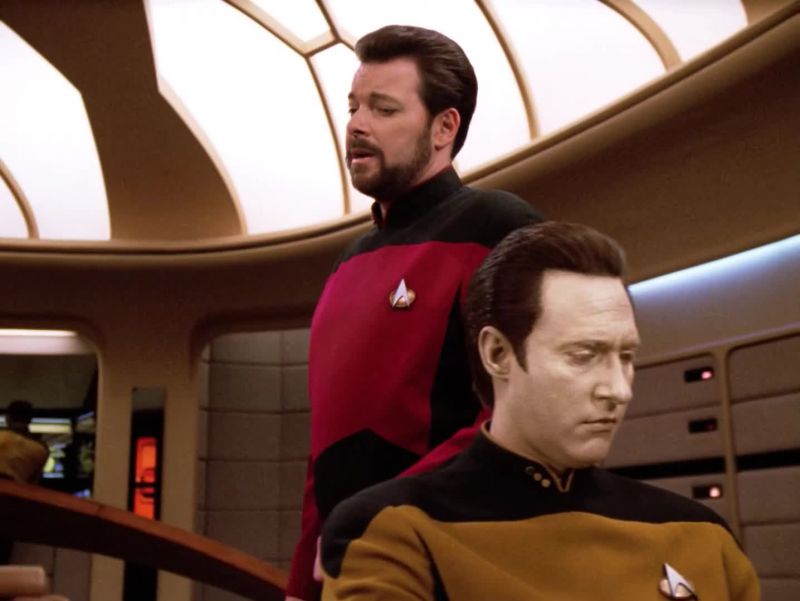 Ensign, put us back on course. Stay at impulse for now