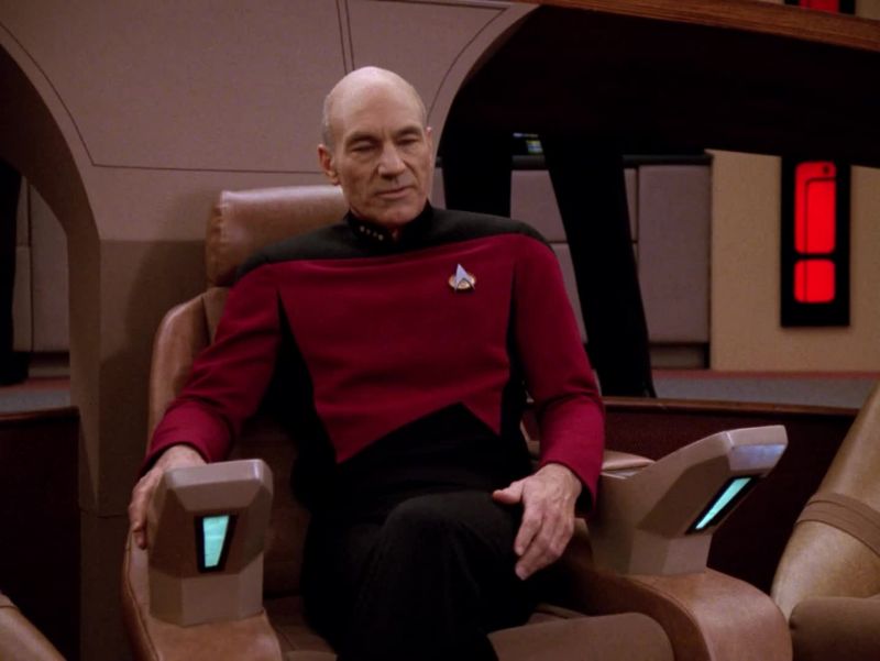 Ensign Riol, plot a course to take us safely away from the combat area