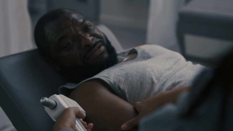 Ensign Selander sliced open his hand and needs a painkiller