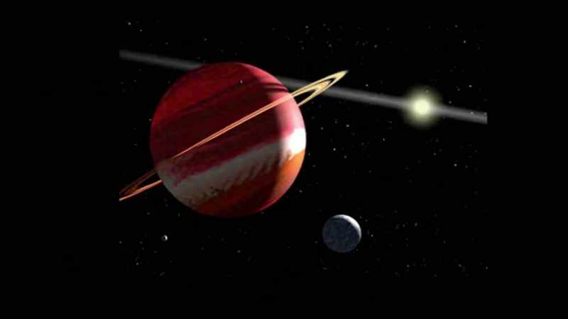 Epsilon Eridani has a large ring Jupiter-like gaseous planet