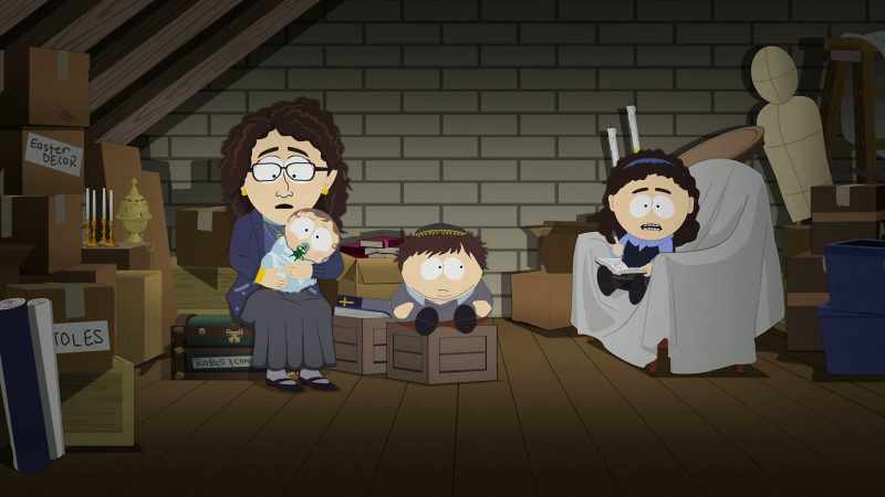 Eric, I'm scared. - Are they going to get us, Papa?