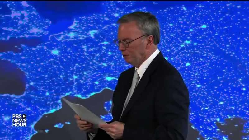 Eric Schmidt gave a number of speeches and media appearances