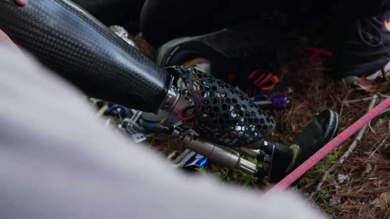 [Eric] So, this is the last climbing robot leg