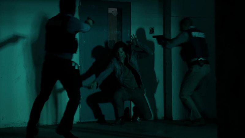 (Esposito) DROP IT OR I'LL DROP YOU! (Ryan) DROP IT NOW!