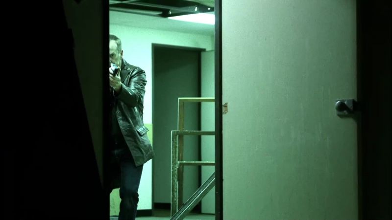 Ηe's with me now. [ Gunshots ]