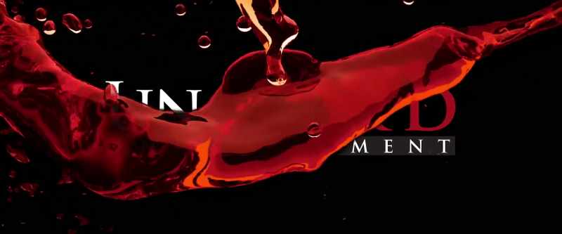 (ethereal music) (wine sloshing)