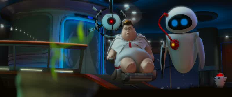 EVE? - WALL-E! EVE! WALL-E, the plant! - WALL-E! - Over here
