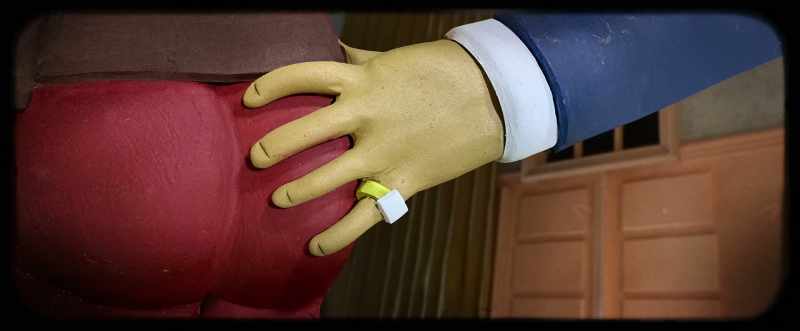 Even though the dear leader was super handsy