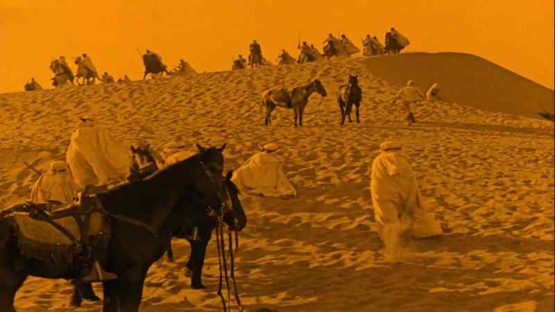 Eventide, when the vast undulating sand dunes throw their shadows