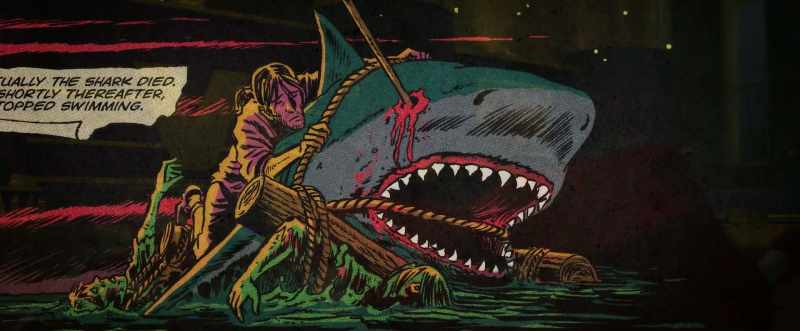 Eventually the shark died