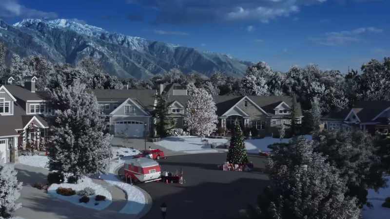 Every December, our block was transformed