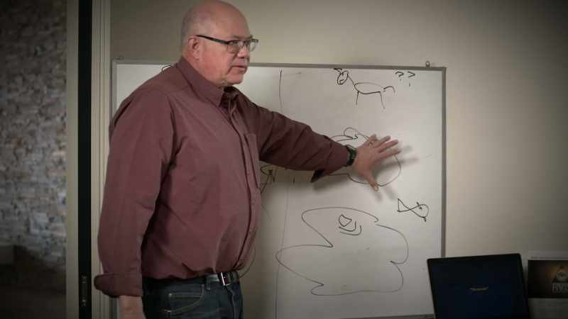 Every molecule, every atom that's here, we have over here