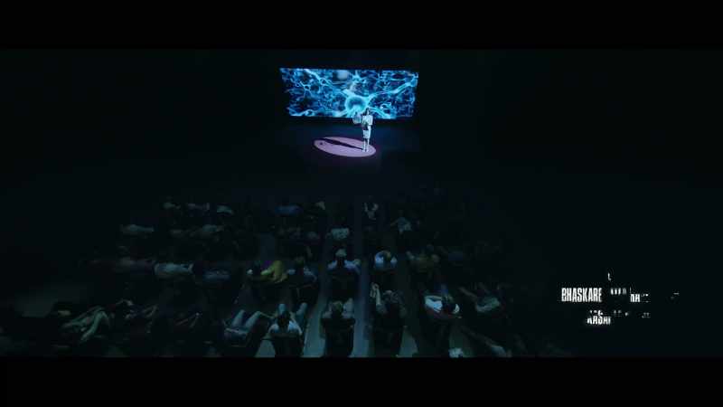 Every neuron connects with another neuron
