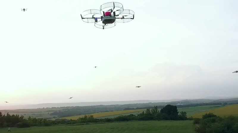Every single drone just sends out some info about itself