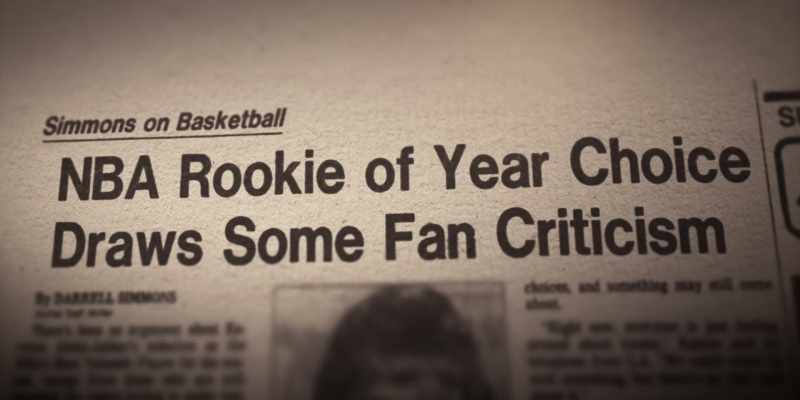 Everybody always said about me my first year