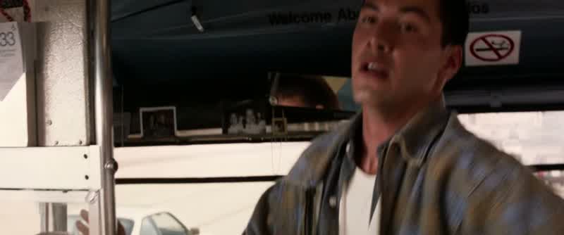 Everybody I'm Jack traven LAPDWe have a slight situation on the bus If you'll please sit downYou're scaring the shit out of these people Ma'am pleaseIf everybody will stay in your seats and remain