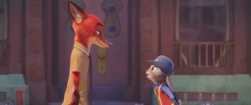 All right look Everyone comes to Zootopiathinking they can be anything they wantWell you can'tYou can only be what you areSly fox dumb bunnyI'm not a dumb bunny SQUELCHINGRight And that's not wet