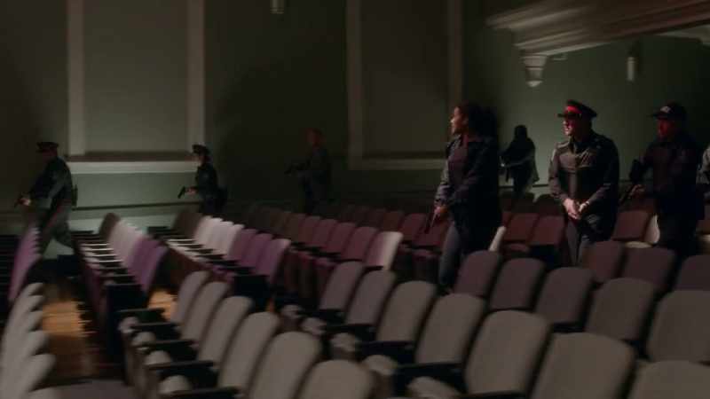 Everyone needs to exit the theatre calmly