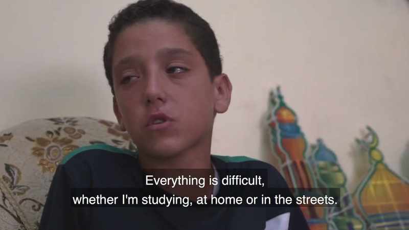 Everything is difficult whether I am at school, at home or walking down the street