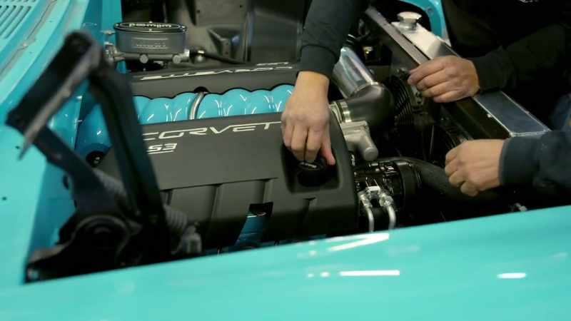 Everything on the engine bay that was done, it looks great