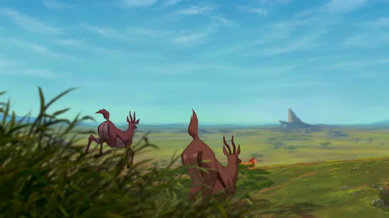 Everything you see exists together in a delicate balanceAs king you need to understand that balanceand respect all the creaturesfrom the crawling ant to the leaping antelopeBut Dad don't we eat the