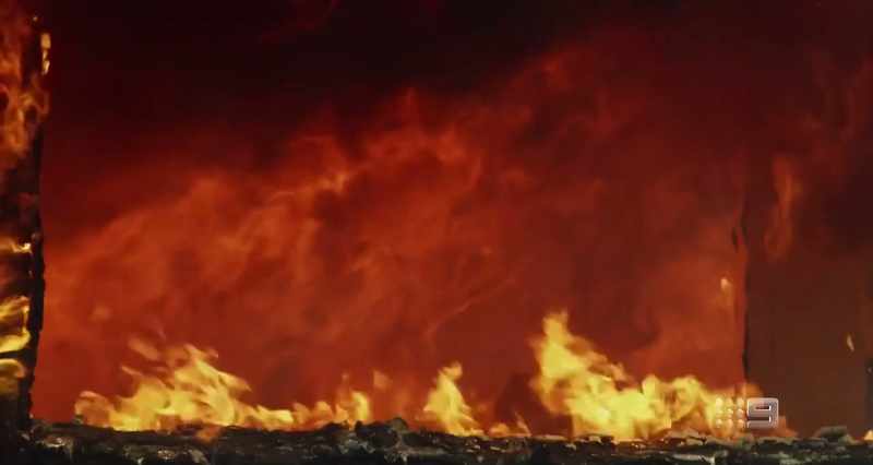 Everything that you can possibly think of around you is on fire