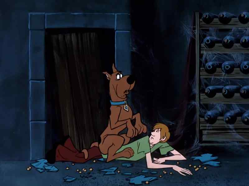Everywhere we look, Scoob, giggling green ghosts!