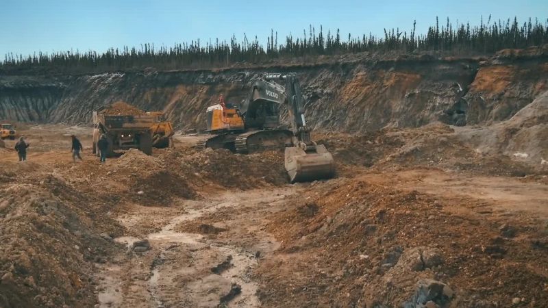 Excavator operator James Rhyno