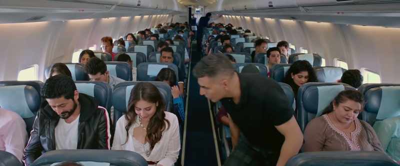Excuse me. Could you sit over here? - No, we're fine, thank you