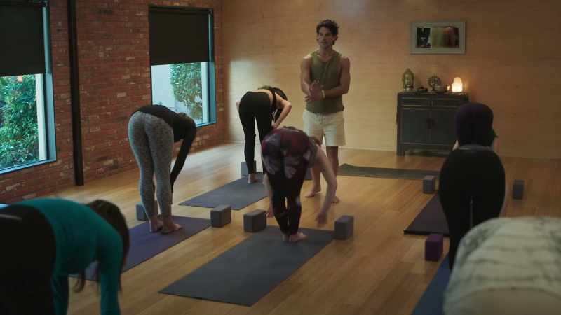 Exhale, drawing back into your forward fold