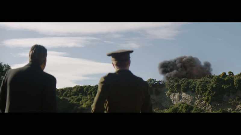 (explosion booming)