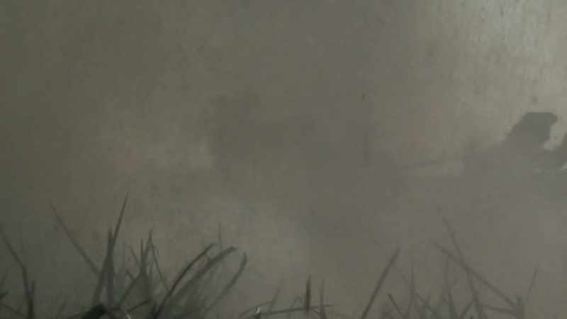 (explosions rumbling)