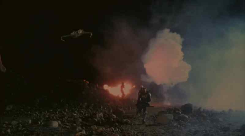 [explosions]