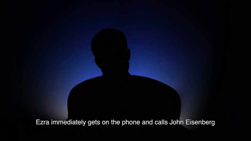 Ezra immediately gets on the phone