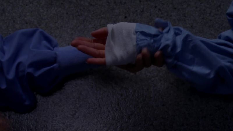 F-f-feel my hand. Take my hand