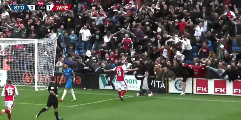 Fans are on the pitch