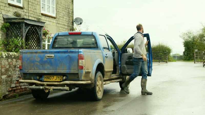 Farmer Tom has finished his work and is back at the farmhouse