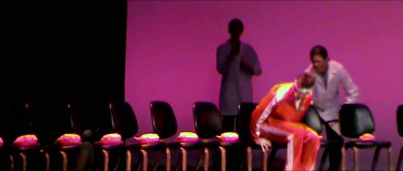 ( fart ) - ( audience cheering )