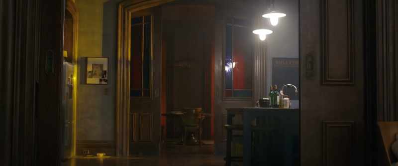 [faucet runs] -[Jane] Jesus, it's dark in here
