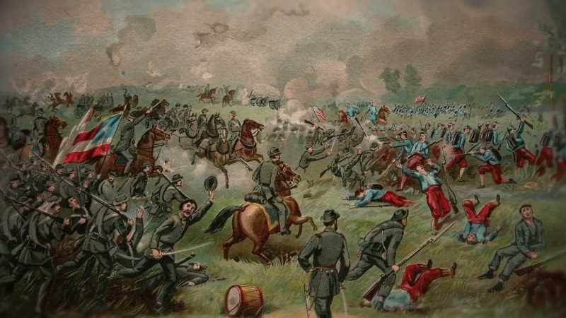 Federal troops hear the terrifying rebel yell
