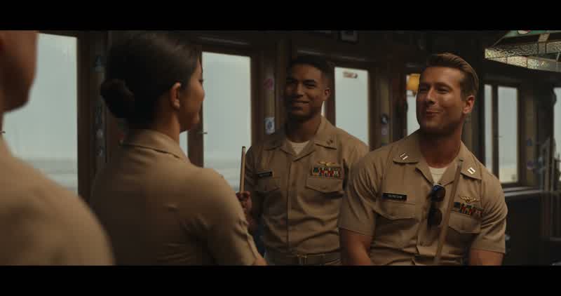 Fellas this here's bag manHangman whateverYou're looking at the only naval aviator on active dutywith a confirmed air to air killStopMind you the other guy was in a museum piecefrom the Korean warCold