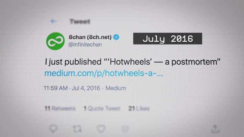 Filmmaker: Fred stepped down as 8chan's admin
