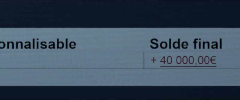 Final balance:+ 40,000 euros