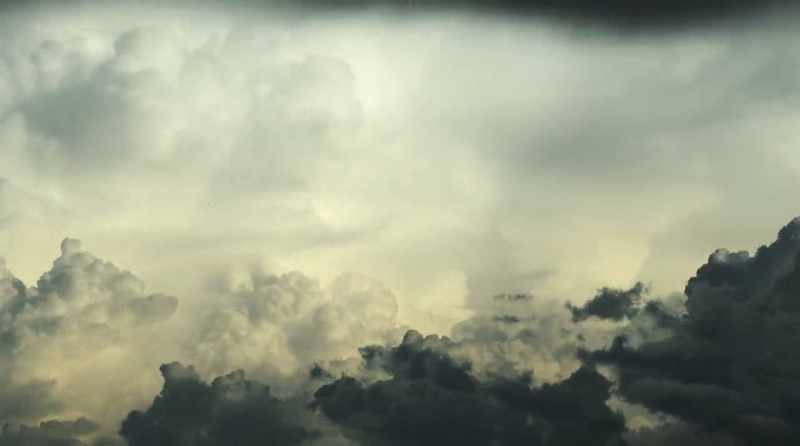 Finally, clouds begin to form